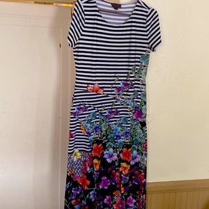 Sleeveless, scoop neck, A line dress